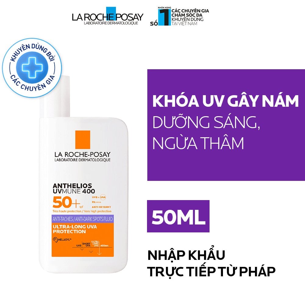 Sữa chống nắng dưỡng sáng Anthelios UVMUNE 400 Anti-Dark Spots Fluid 50ml
