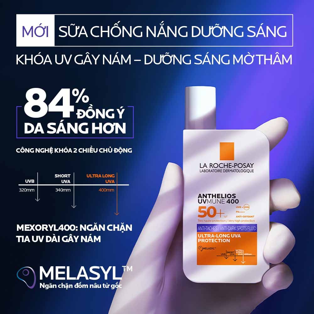 Sữa chống nắng dưỡng sáng Anthelios UVMUNE 400 Anti-Dark Spots Fluid 50ml